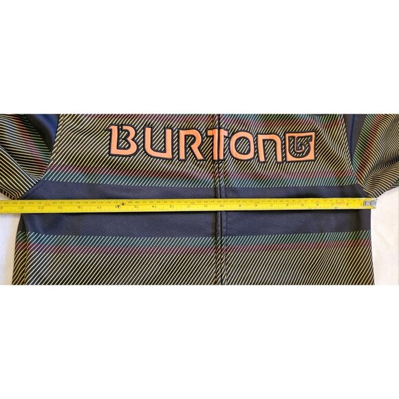 Burton Dryride Full Zip Hoodie Yellow/Red/Green Plaid Mens Large Snowboard - Picture 9 of 11